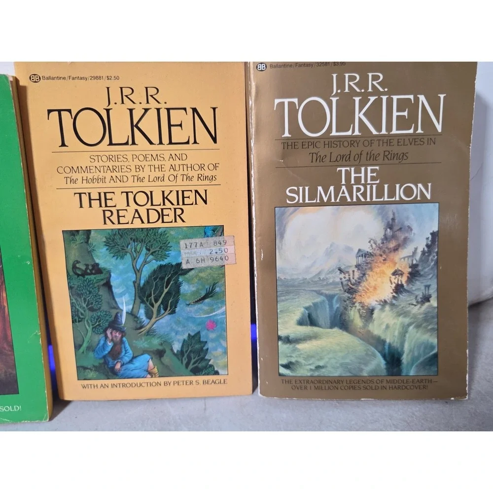 Lord of the Rings One & Two, Silmarillion, Tolkein Reader J.R.R. Tolkein Lot 4